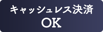 キャッシュレス決済OK